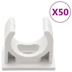 Goulottes de câble avec pinces Ø25 mm 30 m PVC 
