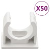 Goulottes de câble avec pinces Ø25 mm 30 m PVC 