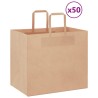 Sacs en papier 50 pcs avec poignées marron 32x22x28 cm 