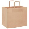 Sacs en papier 50 pcs avec poignées marron 32x22x28 cm 