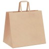 Sacs en papier 50 pcs avec poignées marron 32x22x28 cm 