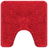 Set de 2 Tapis de Bain Rouge en Polypropylène Antidérapants 