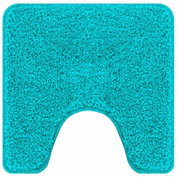Set de 2 Tapis de Bain Turquoise en Polypropylène Antidérapant 