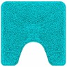Set de 2 Tapis de Bain Turquoise en Polypropylène Antidérapant 