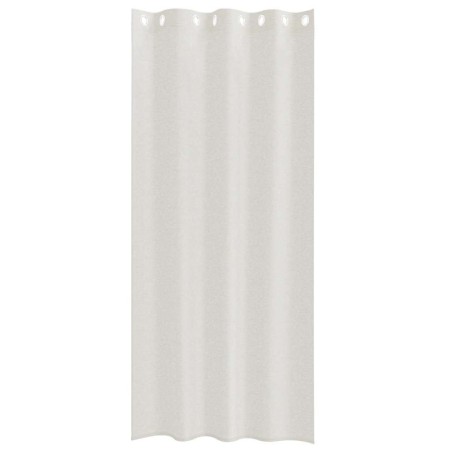 Rideaux avec des rideaux 2 pcs Crème 140 x 260 cm Polyester 