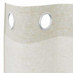 Rideaux avec des rideaux 2 pcs Crème 140 x 260 cm Polyester 