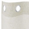 Rideaux avec des rideaux 2 pcs Crème 140 x 260 cm Polyester 
