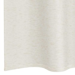 Rideaux avec des rideaux 2 pcs Crème 140 x 260 cm Polyester 