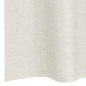 Rideaux avec des rideaux 2 pcs Crème 140 x 260 cm Polyester 