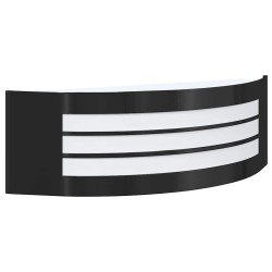 Applique murale extérieure 2 pièces en acier inoxydable noir IP44 