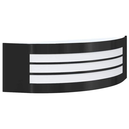 Applique murale extérieure 2 pièces en acier inoxydable noir IP44 