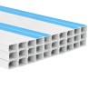 Goulotte de câble auto-adhésive 60x60 mm 30 m PVC 