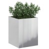 Cache-pot de jardin Argenté 50 x 32 x 40 cm Acier galvanisé 