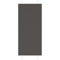 Store plissé noir 85x200 cm largeur du tissu 84,4 cm polyester 
