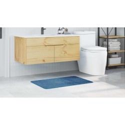 Tapis de bain Rectangulaire Bleu 60x90 cm Polypropylène Antidérapant 