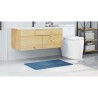 Tapis de bain Rectangulaire Bleu 60x90 cm Polypropylène Antidérapant 