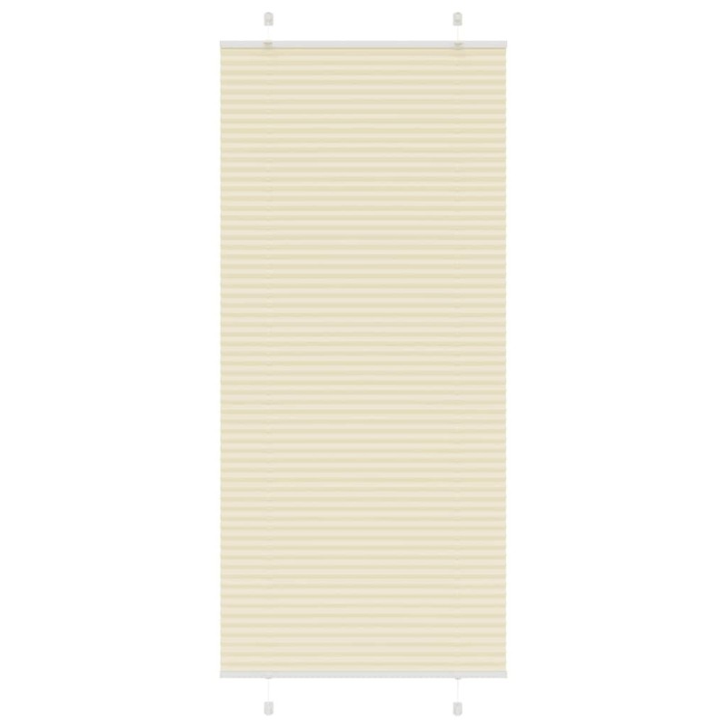 Store plissé crème 85x200 cm largeur du tissu 84,4 cm polyester 