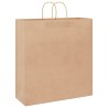 Sacs en papier 250 pcs avec poignées marron 45x17x48 cm 