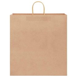 Sacs en papier 250 pcs avec poignées marron 45x17x48 cm 