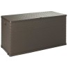 Boîte de stockage de jardin Marron 120x56x63 cm PP Rotin 