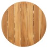 Table d'appoint de jardin Ø50x49,5 cm en bois massif de teck 