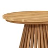 Table d'appoint de jardin Ø50x49,5 cm en bois massif de teck 