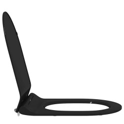 Siège de toilette Noir 48.5 x 36 x 5 cm Polypropylène 
