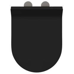 Siège de toilette Noir 48.5 x 36 x 5 cm Polypropylène 
