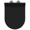 Siège de toilette Noir 48.5 x 36 x 5 cm Polypropylène 