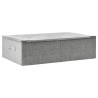 Boîte de rangement Tissu 70x40x18 cm Gris 