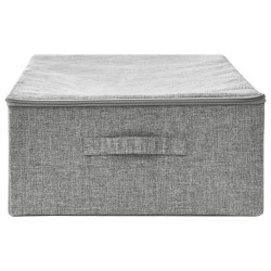 Boîte de rangement Tissu 70x40x18 cm Gris 