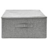 Boîte de rangement Tissu 70x40x18 cm Gris 
