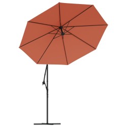 Tissu de remplacement pour parasol déporté Terre cuite 350 cm 