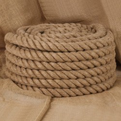 Corde de jute 10 m de long 50 mm d'épaisseur 