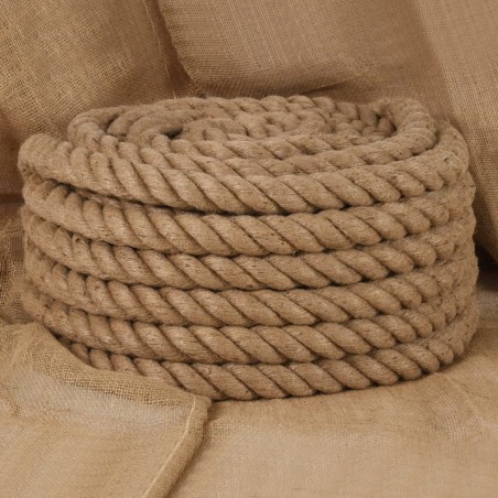 Corde de jute 10 m de long 50 mm d'épaisseur 