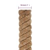 Corde de jute 10 m de long 50 mm d'épaisseur 
