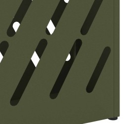 Support de parapluie vert olive - 28x12x41 cm en acier 