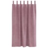 Rideaux occultants avec des anneaux de suspension 2 pièces Velours rose foncé 