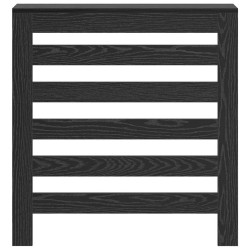 Couvercle de Radiateur Chêne Noir 78x20x82 cm Bois d'Ingénierie 