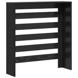 Couvercle de Radiateur Chêne Noir 78x20x82 cm Bois d'Ingénierie 