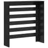 Couvercle de Radiateur Chêne Noir 78x20x82 cm Bois d'Ingénierie 