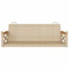Balancelle beige 109x62x40 cm résine tressée 