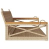 Balancelle beige 109x62x40 cm résine tressée 