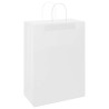 Sacs en papier 50 pcs avec poignées blanc 32x17x44 cm 