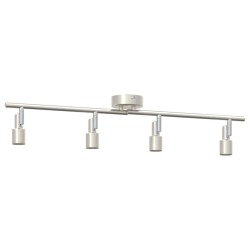 Projecteur de plafond réglable à 4 voies en nickel brossé GU10 