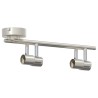 Projecteur de plafond réglable à 4 voies en nickel brossé GU10 