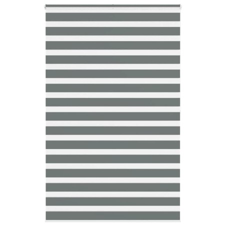Store zèbre gris foncé largeur du tissu 140,9 cm polyester 