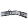 Bancs de jardin pliables lot de 2 180 cm PEHD Blanc 