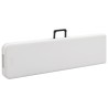 Bancs de jardin pliables lot de 2 180 cm PEHD Blanc 