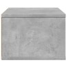 Support d'imprimante gris béton 40x32x22,5 cm bois d'ingénierie 